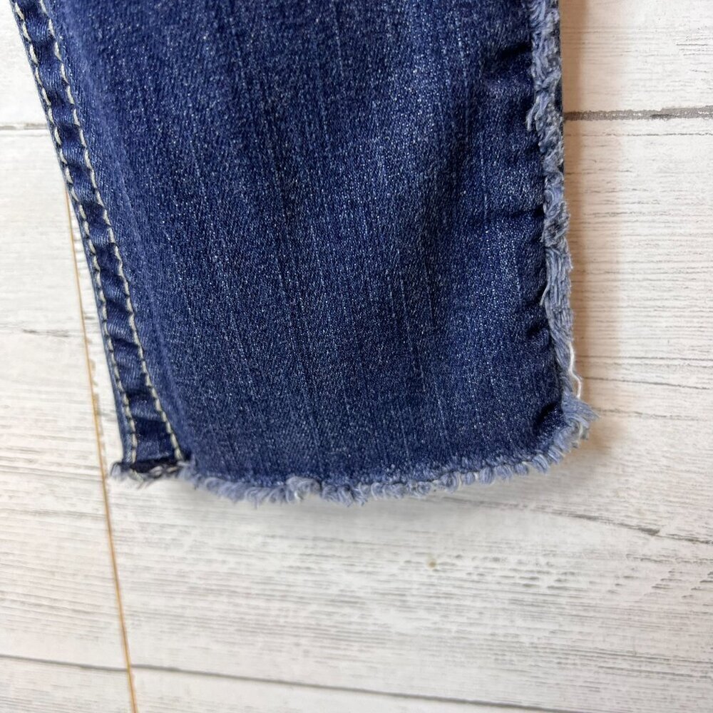 Ariat Jeans Womens Size 27R Real Denim Mid Rise Side Seam Fray Stretch - Picture 5 of 16
